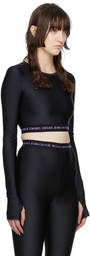 Versace Jeans Couture Black Cropped T-Shirt