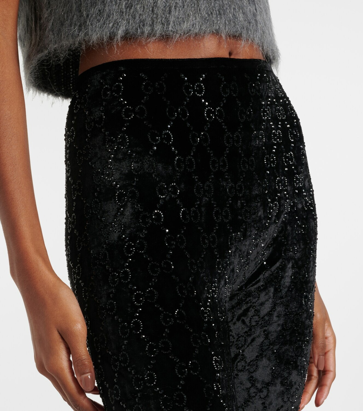 Gucci GG embellished chenille leggings