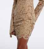 De La Vali Agartha guipure lace minidress