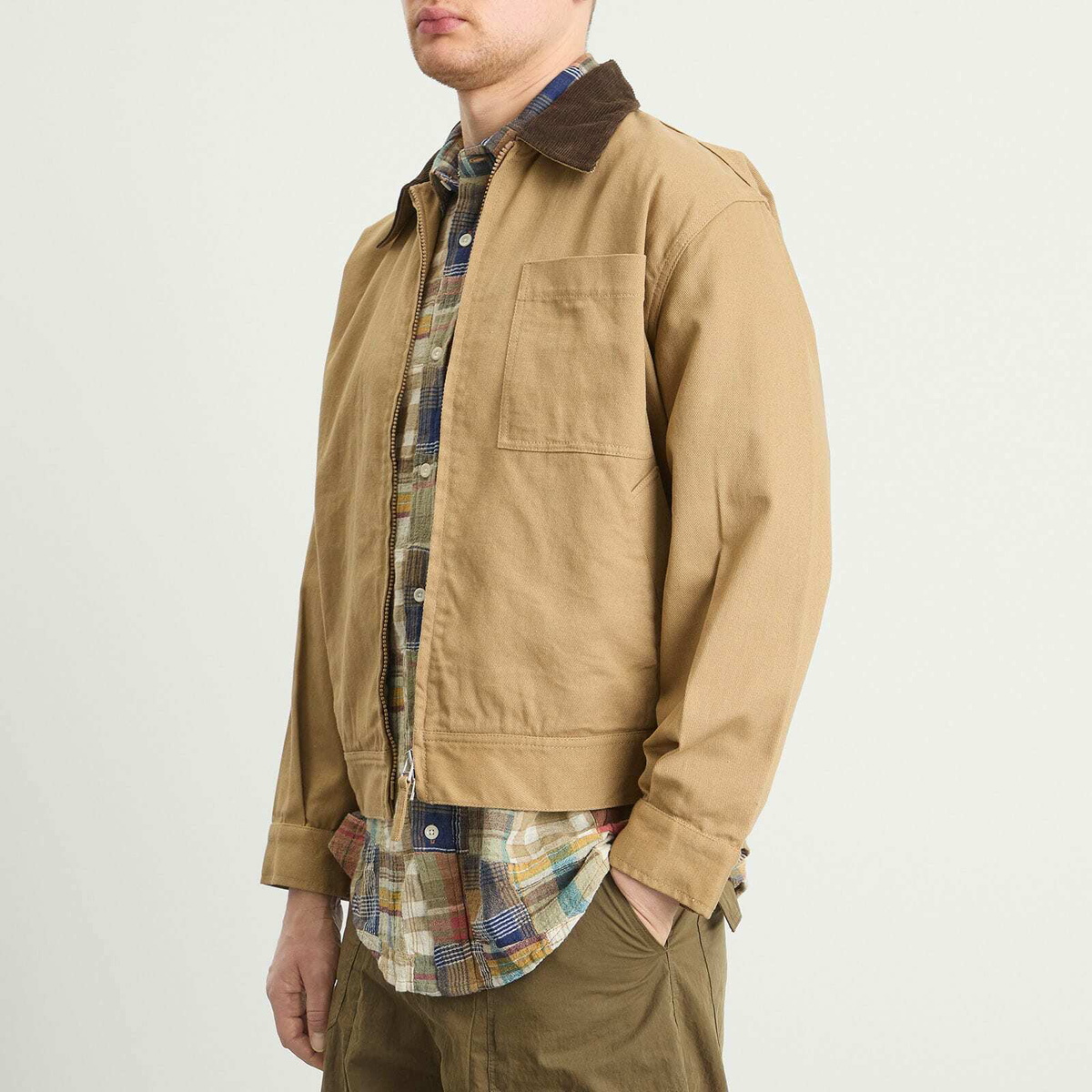 Universal Works Men's Presented by END. Rose Bowl Jacket in Khaki