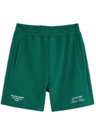 Club 1984 Melrose Printed Cotton Shorts Green