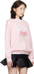 GANNI Pink Poodle Sweatshirt