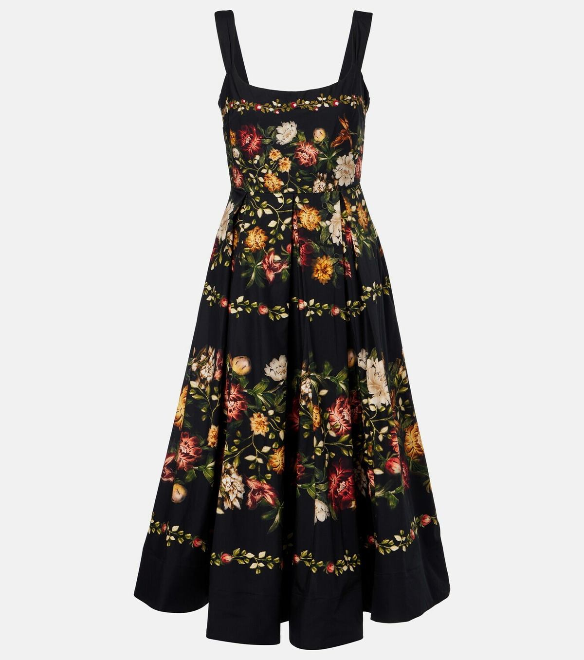 Agua by Agua Bendita Alcaparra floral cotton midi dress