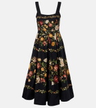 Agua by Agua Bendita Alcaparra floral cotton midi dress