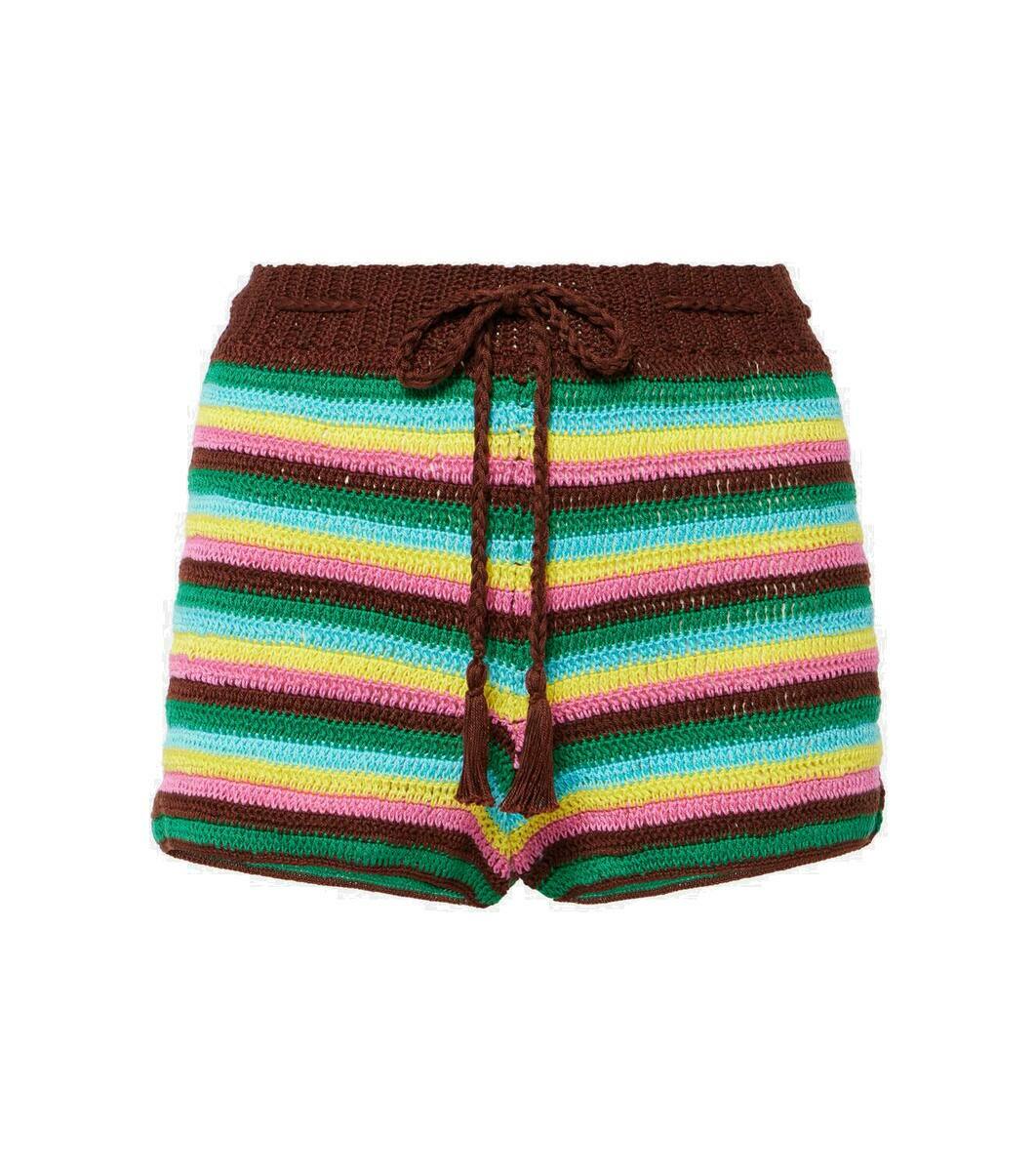 Anna Kosturova Sunset crochet high-rise shorts Anna Kosturova