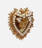 Dolce&Gabbana Devotion DG embellished clip-on earrings