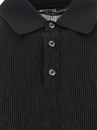Dolce & Gabbana Ribbed Viscose Polo Shirt