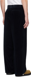kolor Navy Corduroy Wide Trousers