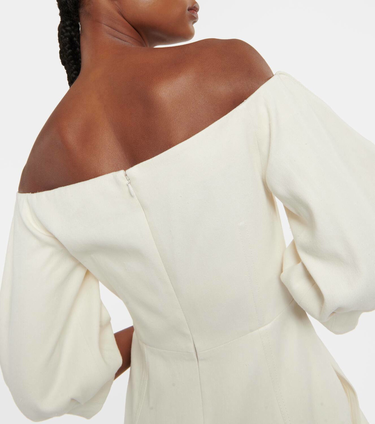 【関税込み】Gabriela Hearst ネイビー Majano ミディアムドレス Gabriela Hearst Majano off-shoulder maxi dress Gabriela Hearst