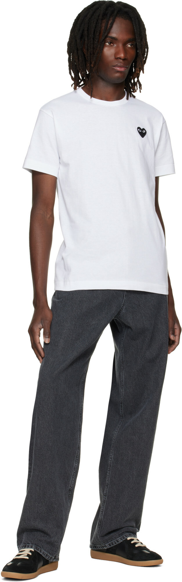 COMME des GARÇONS PLAY White Heart Emblem T-shirt