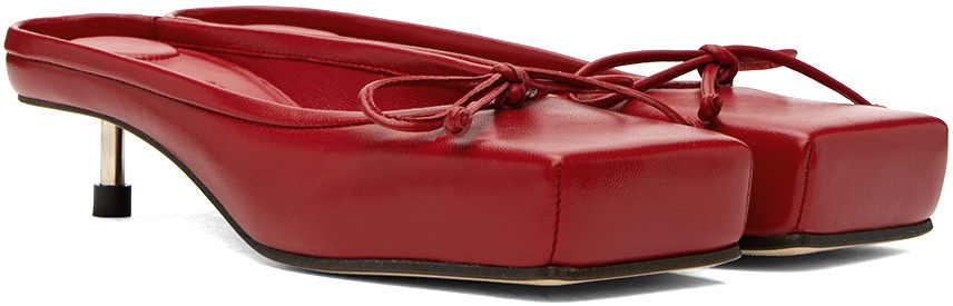 Jacquemus Red Le Chouchou 'Les Mules Basses Ballet' Heels