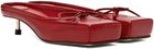 Jacquemus Red Le Chouchou 'Les Mules Basses Ballet' Heels