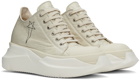 Rick Owens DRKSHDW Off-White Abstract Low Sneakers