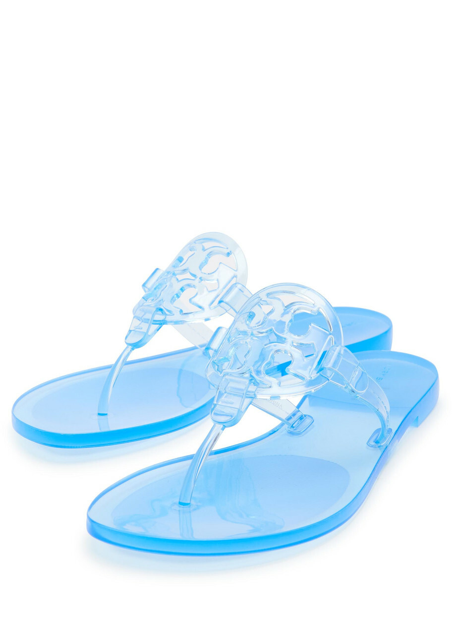 Tory Burch Miller Logo Jelly Sandals Blue