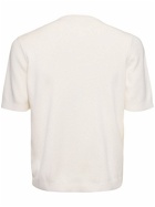 GUCCI Logo Intarsia Silk & Cotton T-shirt