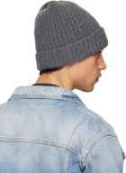 Maison Margiela Gray Ribbed Beanie