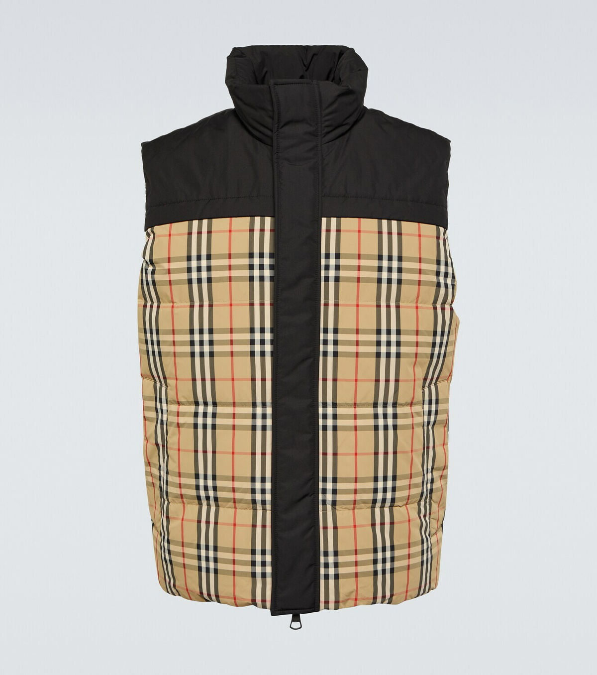 トップス Burberry Reversible Check Poly Vest Burberry Burberry Check reversible down vest Burberry