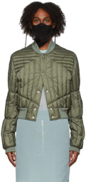 Rick Owens Green Geth Bomber Liner Jacket