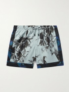 Dries Van Noten - Straight-Leg Mid-Length Printed Swim Shorts - Blue