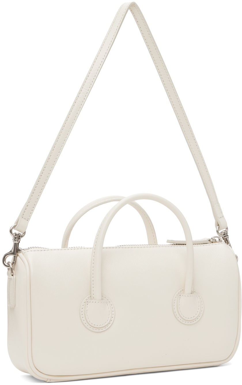 Marge Sherwood Off-White Zipper Small Crinkle Bag