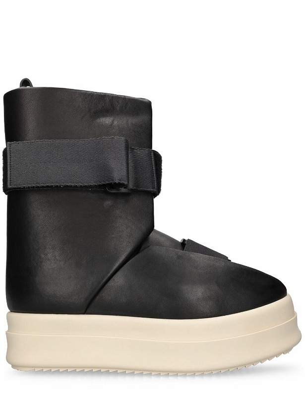 Photo: RICK OWENS - Padded Leather Low Sneakers