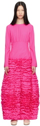 Molly Goddard Pink Phillis Maxi Dress