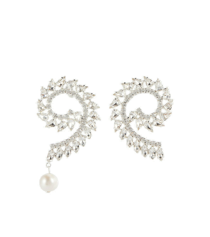 Photo: Magda Butrym - Embellished large spiral earrings