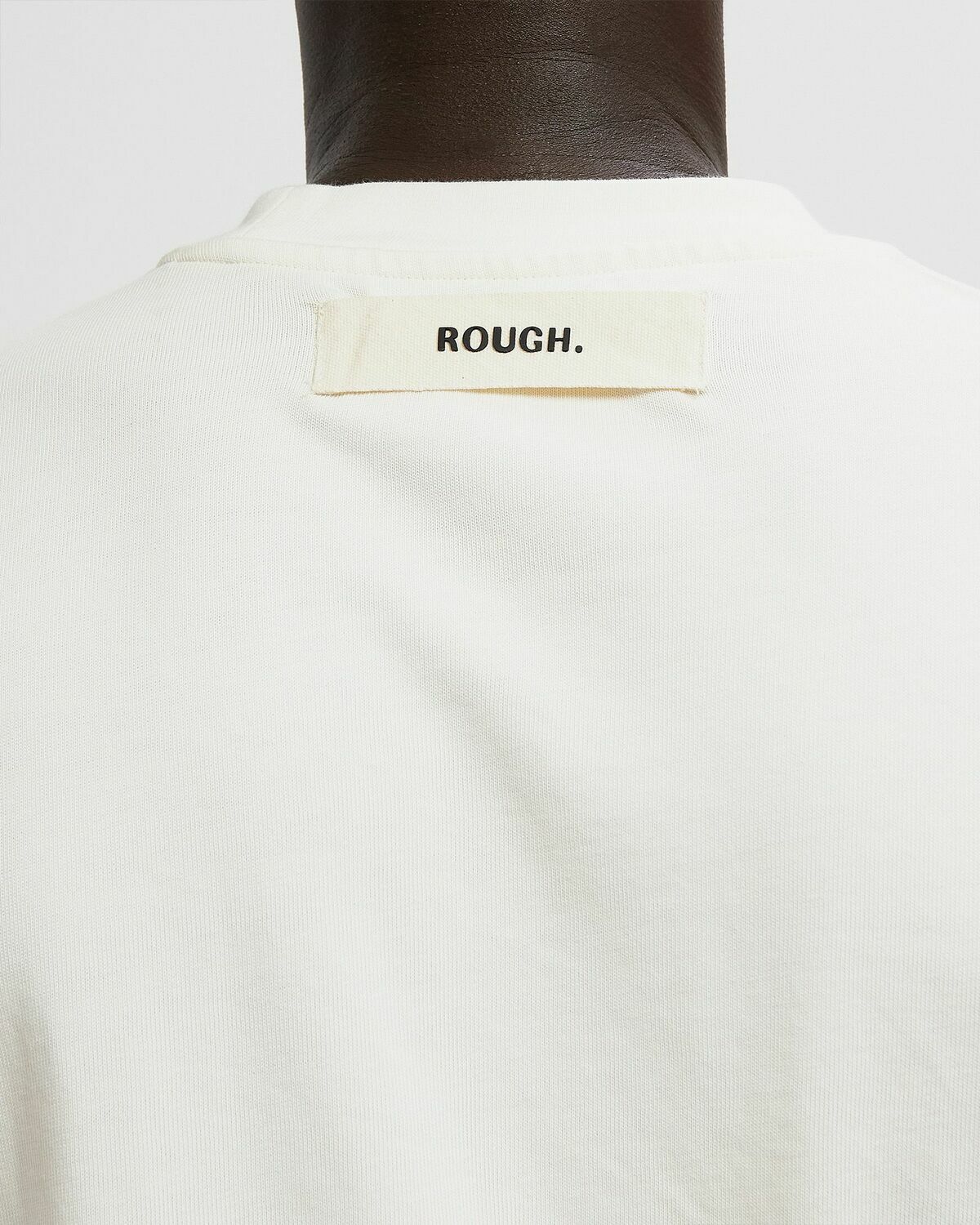 Rough. AVLI T-SHIRT White Mens Shortsleefe