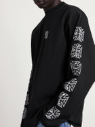 VETEMENTS - Logo-Print Cotton-Jersey T-Shirt - Black