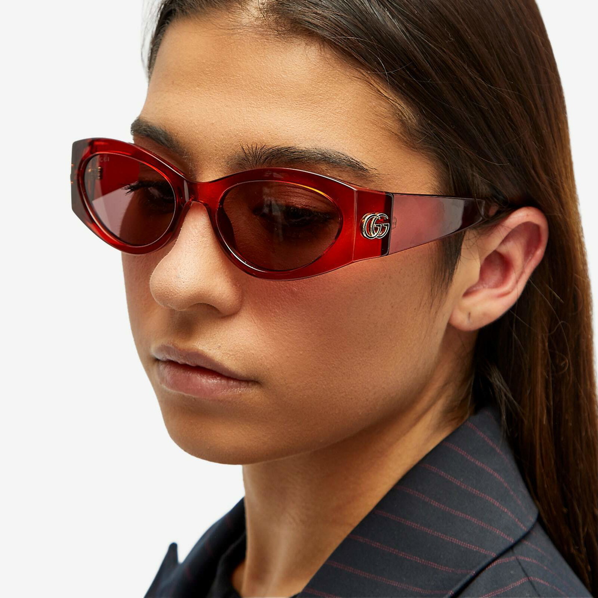 Gucci Women's Eyewear GG1401S in Burgundy/Brown