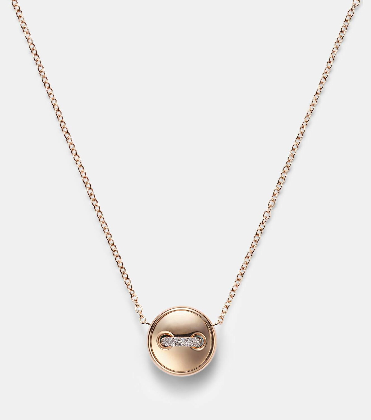 Pomellato Pom Pom Dot 18kt rose gold pendant necklace with turquoise and diamonds