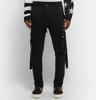 AMIRI - Slim-Fit Tapered Cotton-Jersey Cargo Sweatpants - Black