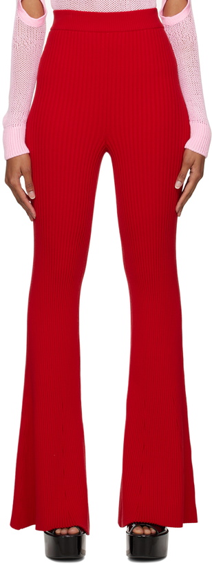 Photo: Olēnich Red Flared Trousers