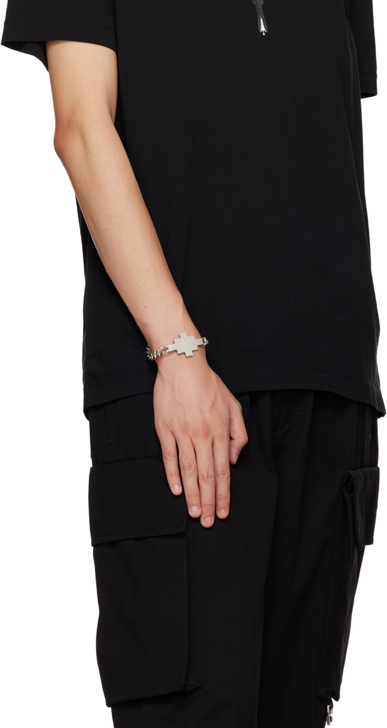 Marcelo Burlon County of Milan Silver Cross Bracelet