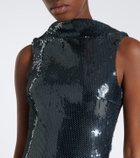 Retrofête Liela open-back sequined gown