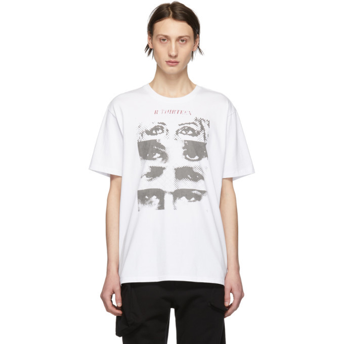 R13 White 13 Eyes Curtis T Shirt R13