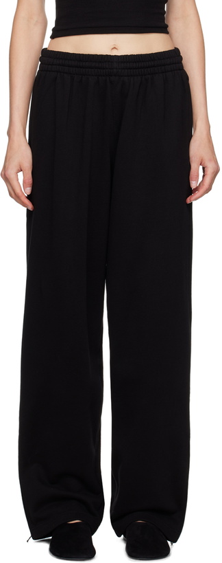 Photo: WARDROBE.NYC Black Hailey Bieber Edition HB Track Pants