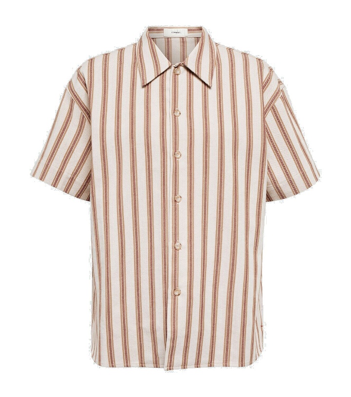 Photo: Commas Striped cotton and linen shirt