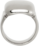 Bottega Veneta Silver Square Signet Ring