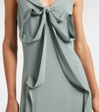 Acne Studios Bow-detail silk midi dress
