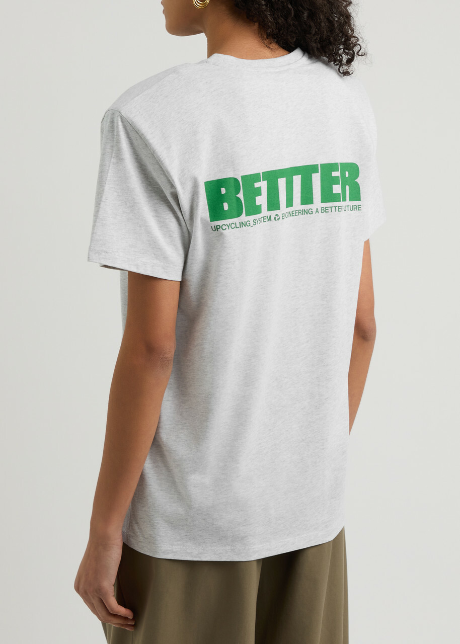 Bettter Mother Printed Cotton T-shirt Grey