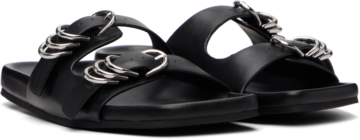 rag & bone Black Rue Leather Sandals
