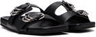rag & bone Black Rue Leather Sandals