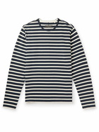 Rag & Bone - Striped Cotton T-Shirt - Blue