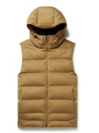 Loro Piana - Fillmore Quilted Storm System Cashmere Hooded Down Gilet - Brown