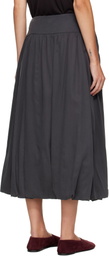 LE17SEPTEMBRE Gray Fluid Balloon Midi Skirt
