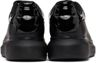 Alexander McQueen Black Patent Oversized Sneakers