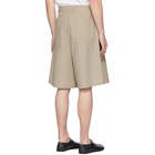 Maison Margiela Beige Linen Cloth Shorts