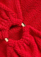 Hunza G Julia Gold-hoop Crinkle Bikini - Red - One Size