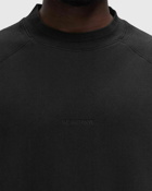 C.P. Company Brushed And Emerized Diagonal Fleece Logo Crew Neck Sweatshirt Black - Mens - Sweatshirts